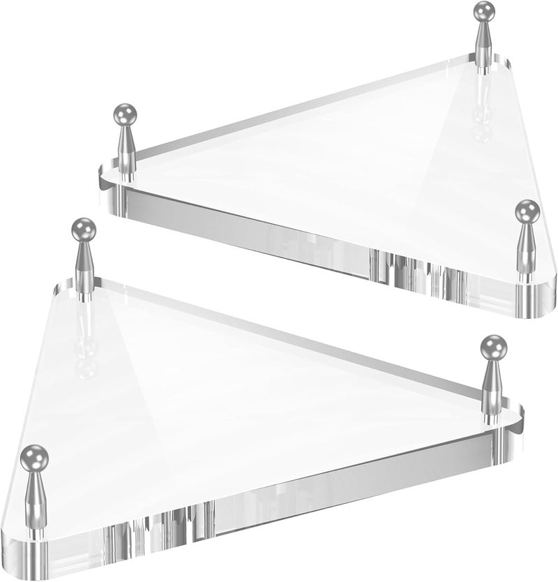 SVENJBB Clear Acrylic Basketball Holder, Display Stand for Football, Soccer, Volleyball, Acrylic Ball Stand with Rubber Feet and Silver Pegs for Displaying Sports Memorabilia, 2 Pack - Image 1